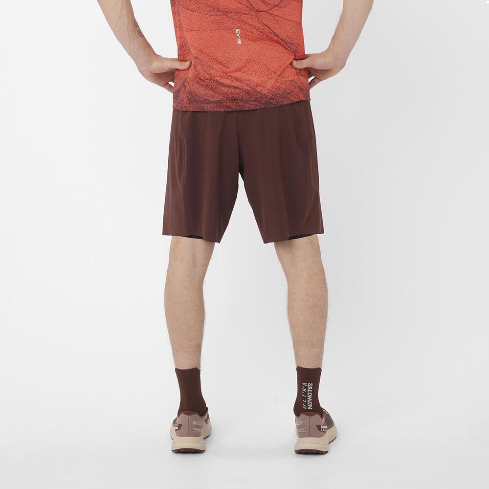 Spodenki Salomon S/LAB Ultra 2In1 Shorts M Brązowo-Czarne
