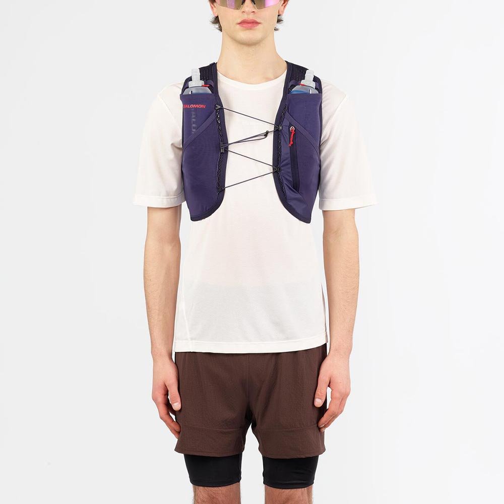 Kamizelka biegowa Salomon Active Skin 4 GRVL U Fioletowy