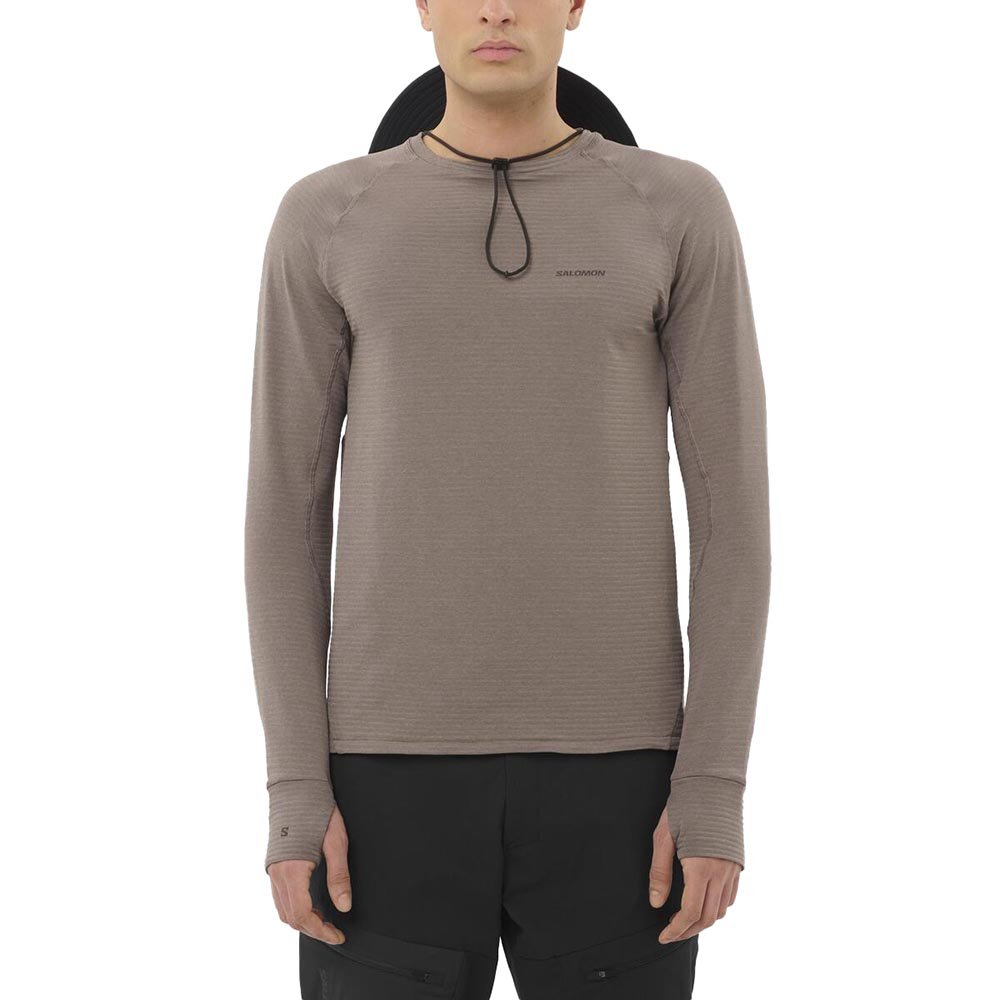 Bluza Salomon Essential Lightwarm M Brązowa