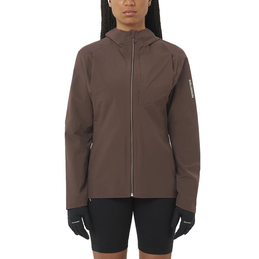 Kurtka Salomon Bonatti Trail Jacket W Brązowa