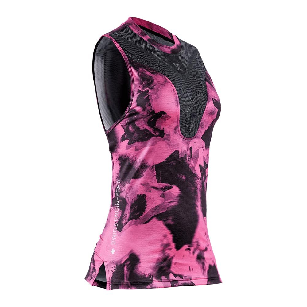 Koszulka X-BIONIC® Corefusion Run Tank W Różowo-Czarna