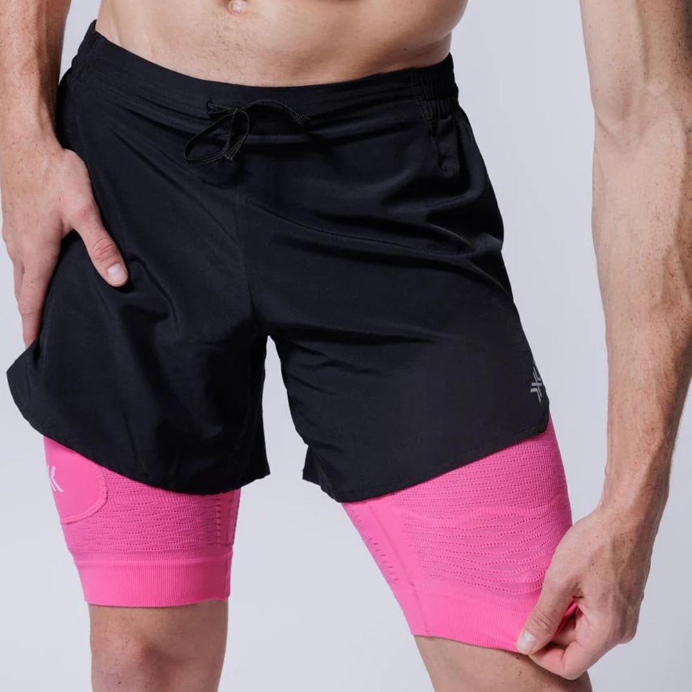 Spodenki X-BIONIC® Effector 2In1 Shorts Men X M Czarno-Różowe