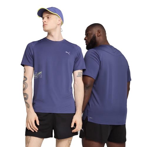 Koszulka Puma Run Graphic Mesh Tee M Granatowa [52663146