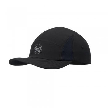 czapka buff run 5 panels cap r-solid black s/m u czarna