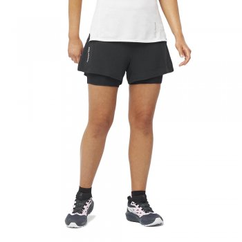 spodenki salomon sense aero 2in1 shorts w czarne