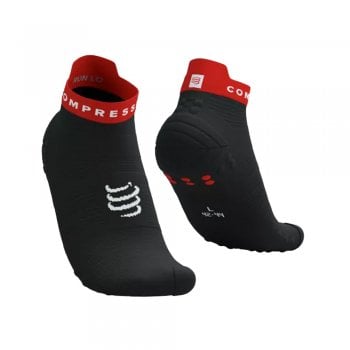 skarpety compressport pro racing socks v4.0 run low u czarno-czerwone