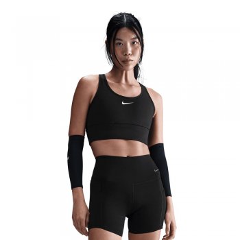 stanik nike swoosh pocket medium support bra czarny