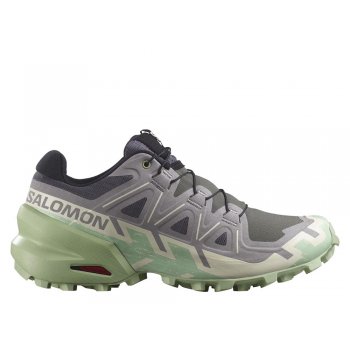 buty salomon speedcross 6 w szaro-zielone
