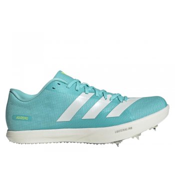 kolce do biegania adidas adizero long jump u błękitno-białe