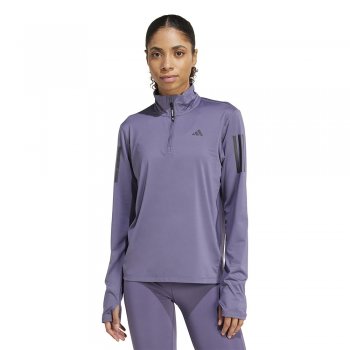 bluza adidas own the run half zip w fioletowa