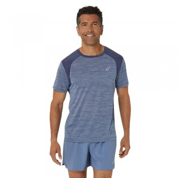 koszulka asics road ss top m granatowa