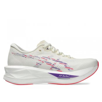 buty asics sonicblast w biało-fioletowe