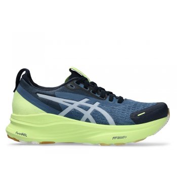 buty asics gel-kayano 32 lite-show w granatowo-limonkowe