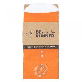skarpetki berunner race day runner u pomarańczowo-białe