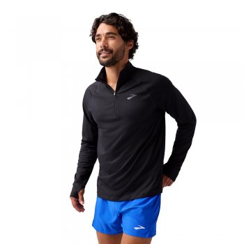 bluza brooks dash 1/4 zip 3.0 m czarna