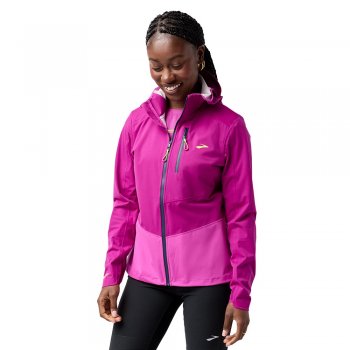 kurtka brooks high point waterproof jacket 2 w różowa