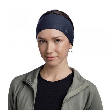 opaska buff coolnet® wide headband solid night blue u granatowa