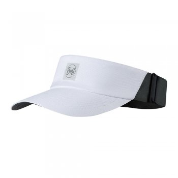 daszek buff go visor solid white u biały