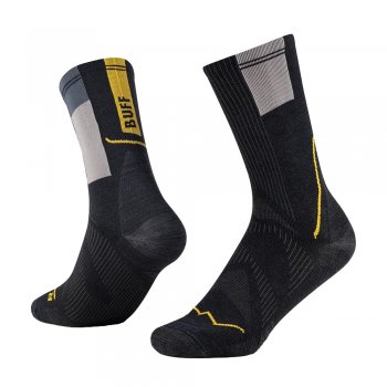 skarpetki buff coolnet® crew sock u grafitowo-Żółte