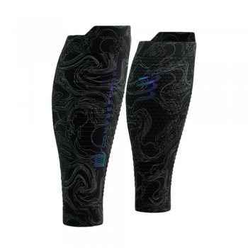 opaski compressport r2 3.0 aurora black u czarne