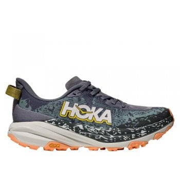 buty hoka speedgoat 6 w zielono-pomarańczowe
