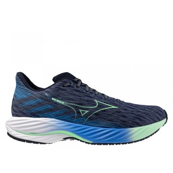 buty mizuno wave rider 28 m granatowo-zielone