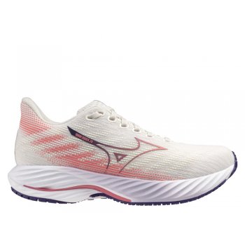 buty mizuno wave rider 28 w biało-różowe