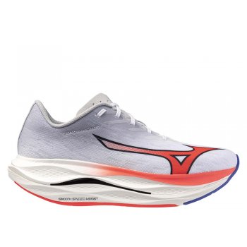 buty mizuno wave rebellion flash 3 m szaro-czerwone