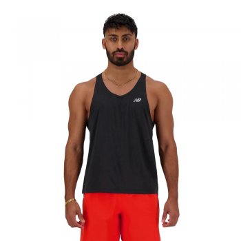 koszulka new balance athletics run singlet m czarna