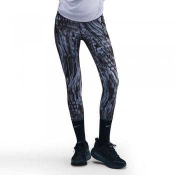 legginsy nike dri-fit swift 7/8 tight w czarno-fioletowe