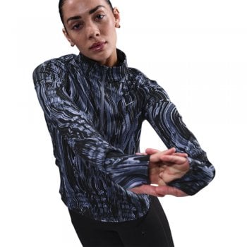 bluza nike swift w czarno-niebieska