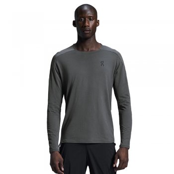 On performance-T ブラック　L On Performance Long-T Running Shirt Men - Black | Eclipse