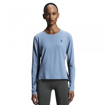 koszulka on performance long-t w niebiesko-szara