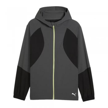 kurtka puma run ultraweave hooded jacket m szaro-czarna