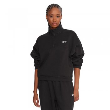bluza reebok x ewa chodakowska 3/4 zip sweatshirt w czarna