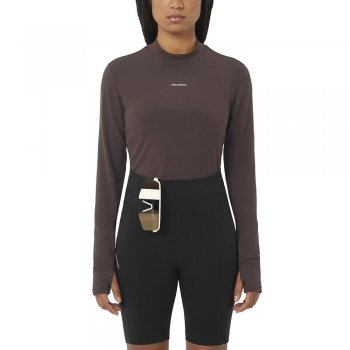 koszulka salomon shakeout bliss w brązowa