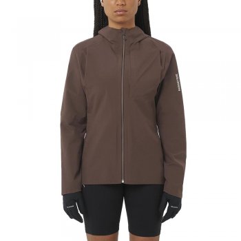 kurtka salomon bonatti trail jacket w brązowa