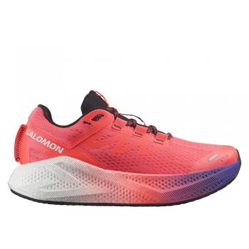 buty salomon aero glide 3 w czerwono-fioletowe