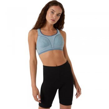 stanik shock absorber ultimate run bra błękitny
