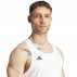 Koszulka adidas Adizero Tank Essentials M Biała