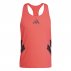 Koszulka adidas Adizero Road to Records Singlet M Czerwono-Czarna