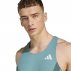 Koszulka adidas Adizero Archive Running Singlet M Turkusowa