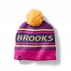 czapka brooks heritage pom beanie u różowo-pomarańczowa