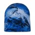 czapka młodzieżowa buff polar ecostretch beanie xtrimo washed blue u niebiesko-biała