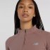 Kurtka New Balance Harmony Full Zip W Różowo-Brązowa
