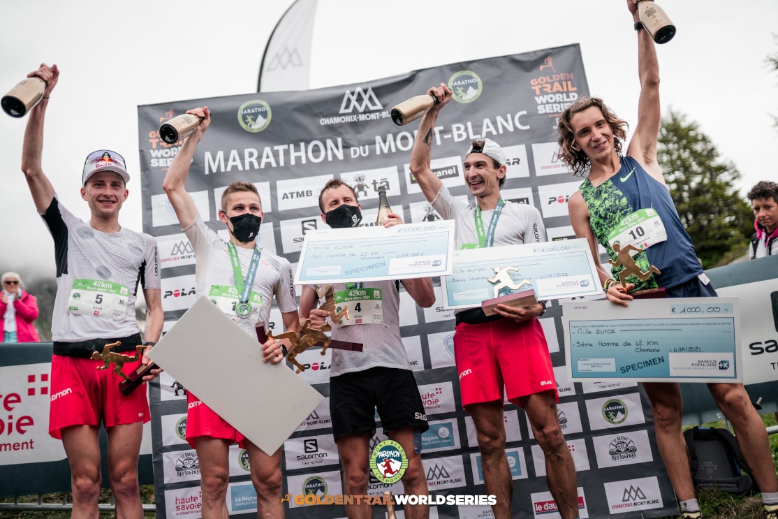 Marathon du Mont-Blanc. Bartek Przedwojewski na najniższym stopniu podium!