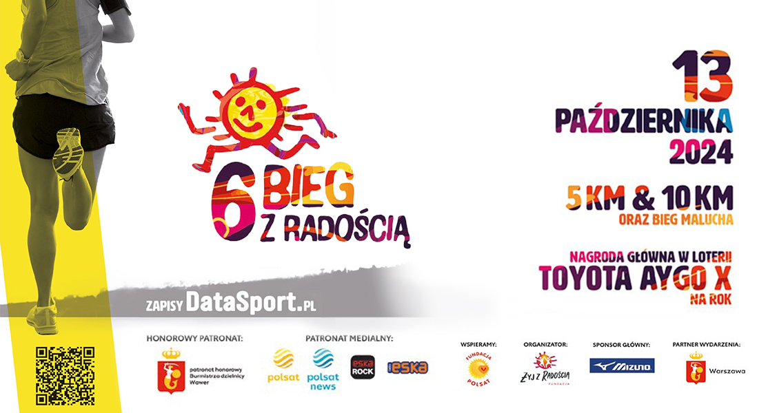 Biegaj i pomagaj – 6. Bieg z Radością już 13 października!