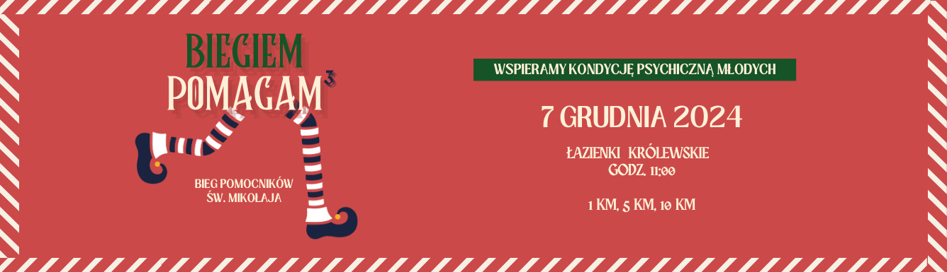 Biegiem Pomagam – Bieg Pomocników św. Mikołaja z Sklepem Biegacza